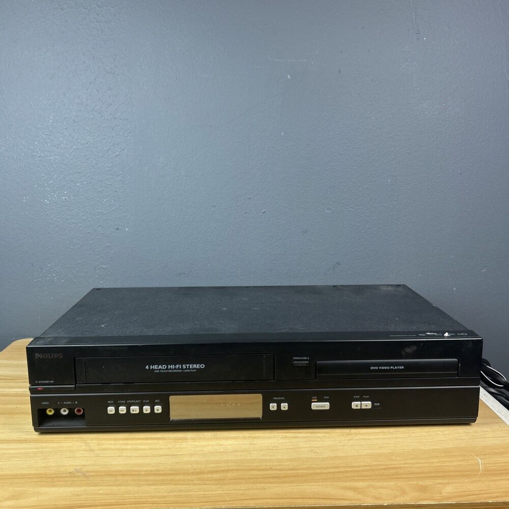 Philips DVP3345VB/F7 VCR DVD Combo VHS Recorder TESTED WORKS